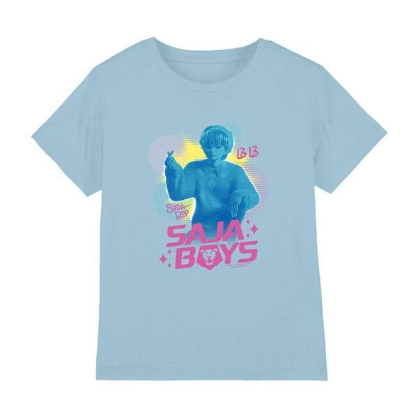 K-Pop Demon Hunters Childrens/Kids Saja Boys Soda Pop Baby T-Shirt - Light Blue
