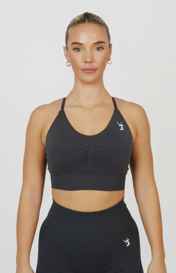V3 Apparel Tempo Seamless Multi-Way Sports Bra - Slate Grey