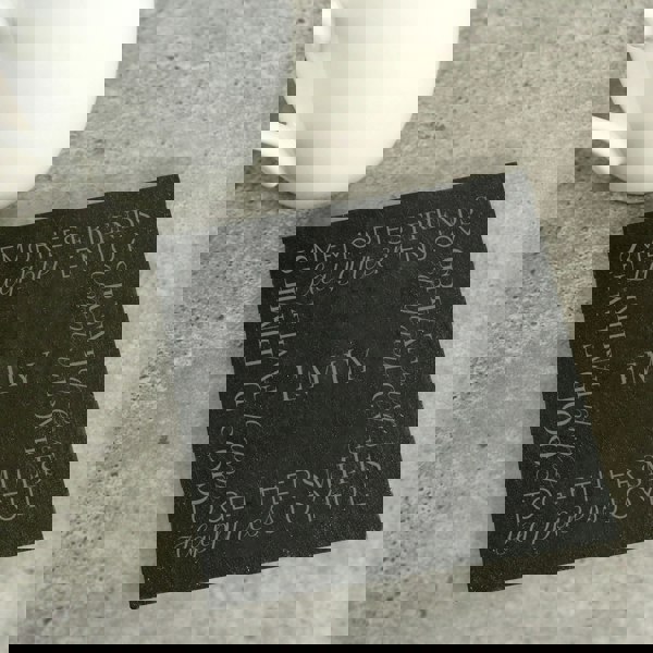 Personalised Memento Company Personalised 'Together' Single Slate Coaster