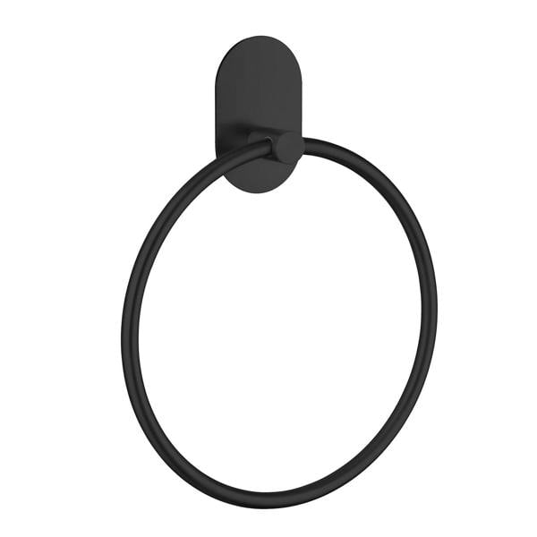 Black stainless steel towel ring