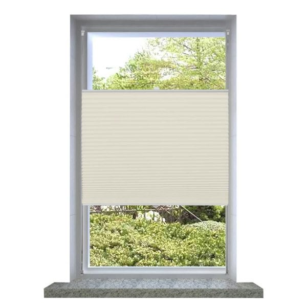 Berkfield Plisse Blind 90x100cm Creme