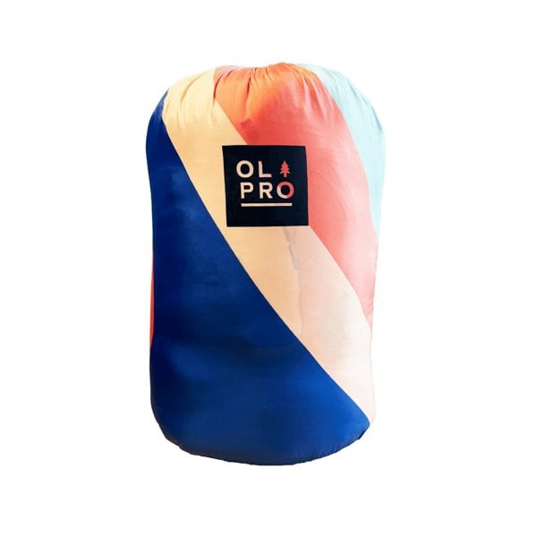 A white image showing the pack size of the  Limited Edition OLPRO Ocean Sunset Blanko in it's bag