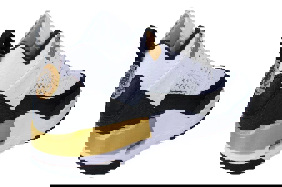 Nike Air Jordan Spizike Low Mens Basketball Trainers Fq1759 Sneakers Shoes  108 - White Black Metallic Gold 108 - Photo 2