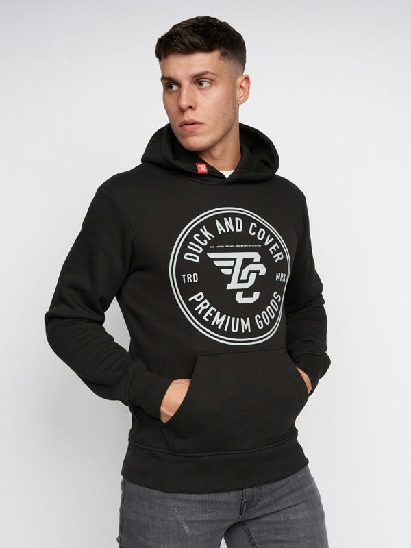 Duck and Cover Addax Hoodie Black