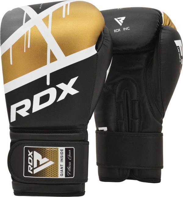 RDX Sports BOXING GLOVE BGR-F7 BLACK GOLDEN