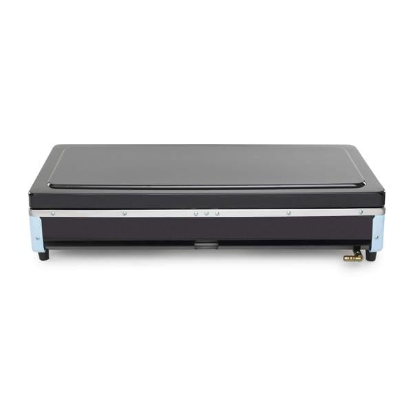 Outdoor camping gas cooktop with lid