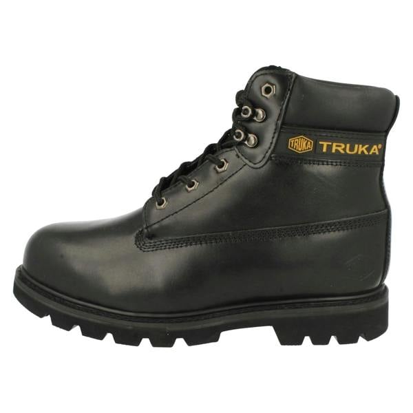 Truka Unisex Truka Lace Up Steel Toe Cap Boots WL02