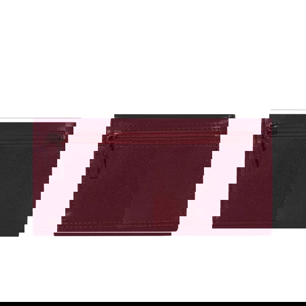 Assots London 'CLAIRE' Chilli Pepper Red Polished VT Vintage Leather Flap Over Purse