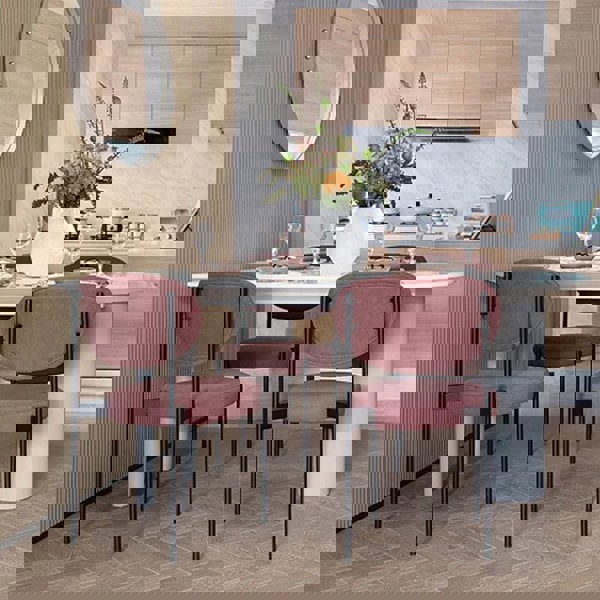 Ahmed Dining Chair, Velvet-Weilai Concept-Weilai Concept