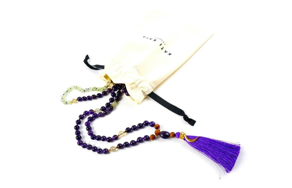 Amethyst Mala Necklace - Kati Kaia