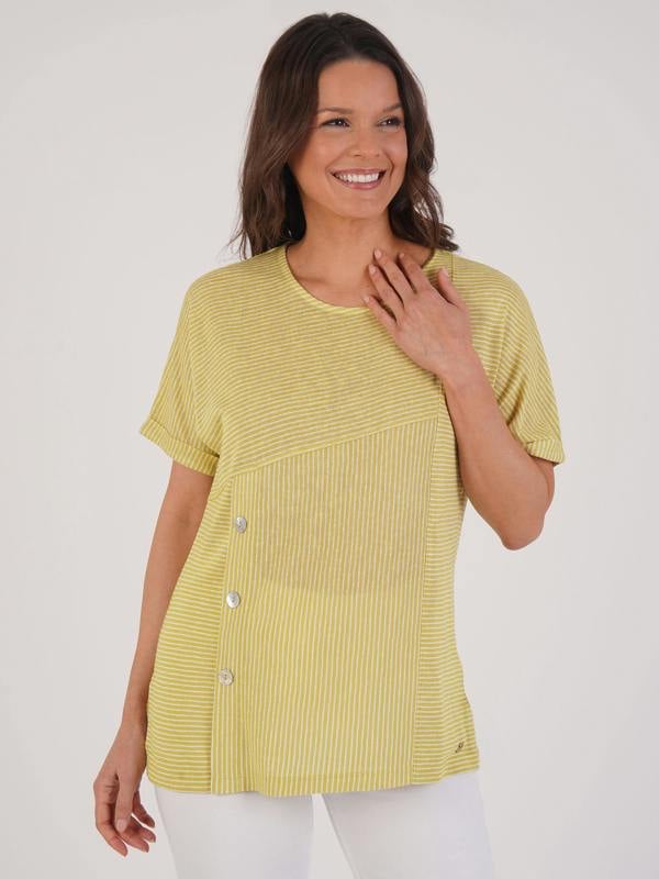 VIZ-A-VIZ Constrast Stripe Top