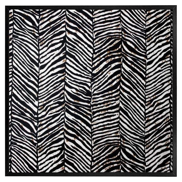 Benjamin Tate Design Zebra grunge print (Picutre Frame)