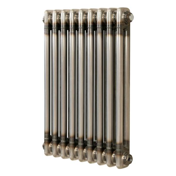 Monstershop Traditional 2 Column Radiator - 600 x 425mm - Raw Metal