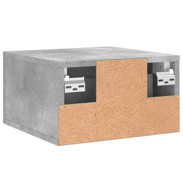 Berkfield Wall-mounted Bedside Cabinet Concrete Grey 35x35x20 cm