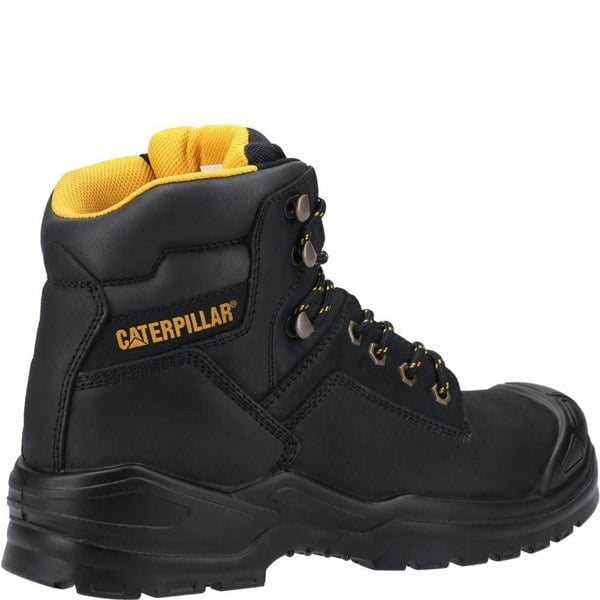 Caterpillar Mens Striver Mid S3 Leather Safety Boots - Black