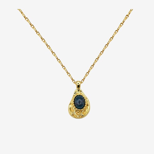Uchi & Soto Enso Gold and Malachite Stone Necklace
