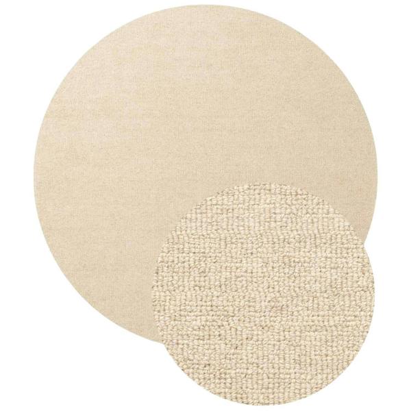 Wool Rug Knots Light Beige, Durable and Soft Pile rug, Heat insulting