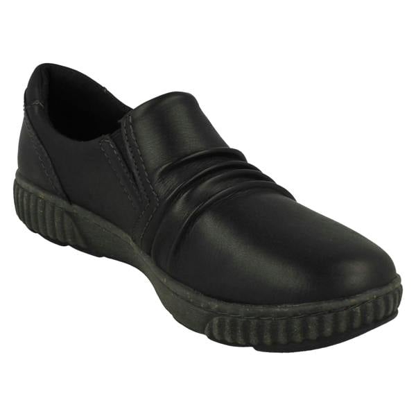 Clarks Ladies Clarks Ruffle Detailed Gusset Side Shoes Magnolia Faye