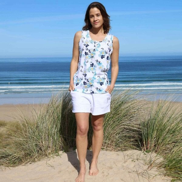 Lazy Jacks LJ110P - Ladies Printed Vest - Fleur
