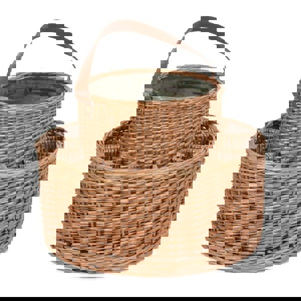 Green Tweed Chilled Garden Party Basket