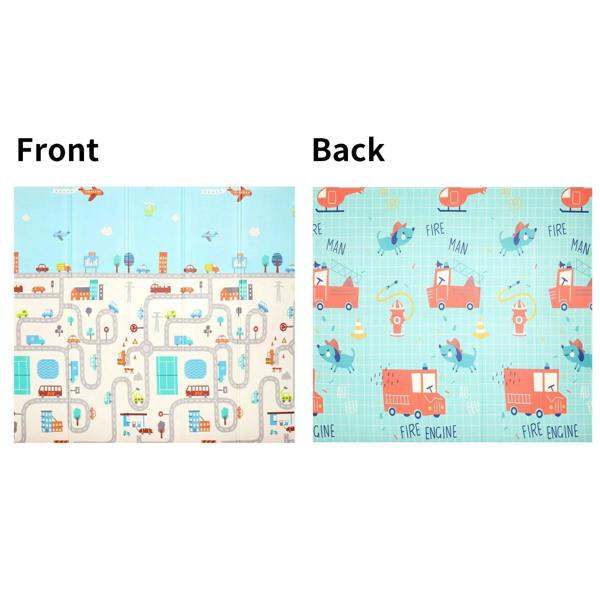 HYGRAD BUILT TO SURVIVE Baby Play Mat Baby Crawling Mat Reversible Baby Floor Mat Soft Padded Foam Foldable Portable