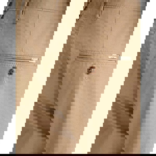 GANT Mens Slim Fit Twill Chinos - 248 Dark Khaki