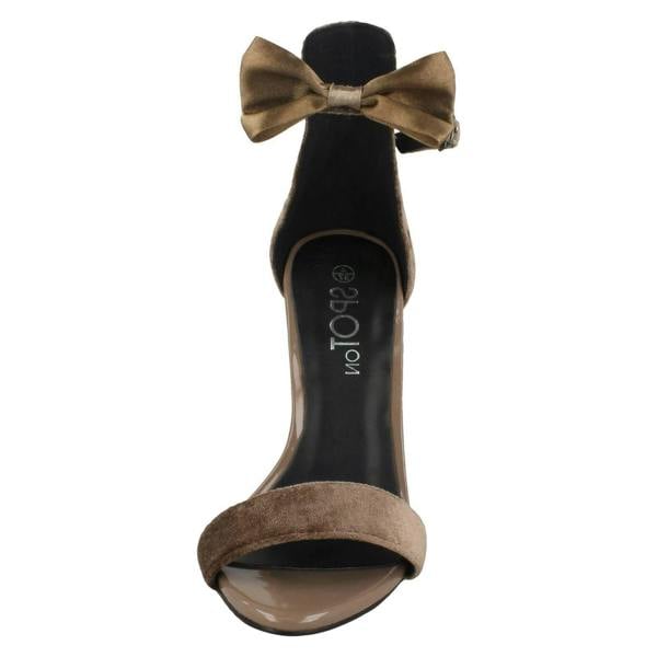 Spot On Ladies Spot On Bow Ankle Strap Sandals
