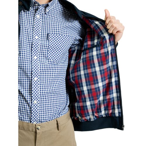 Ben Sherman Mens Harrington Signature Jacket - Dark Navy