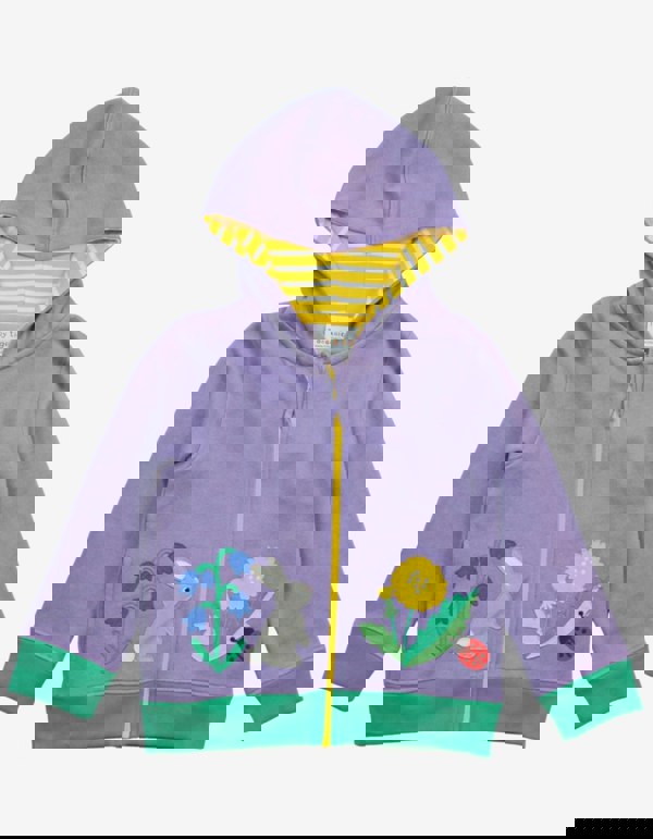 Organic Spring Applique Hoodie - Toby Tiger UK Retail