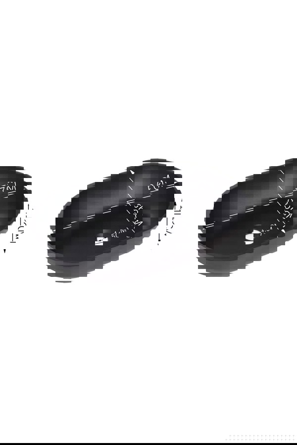 Living and Home Oval Black Ceramic Vessel Bathroom Sink Drain Set