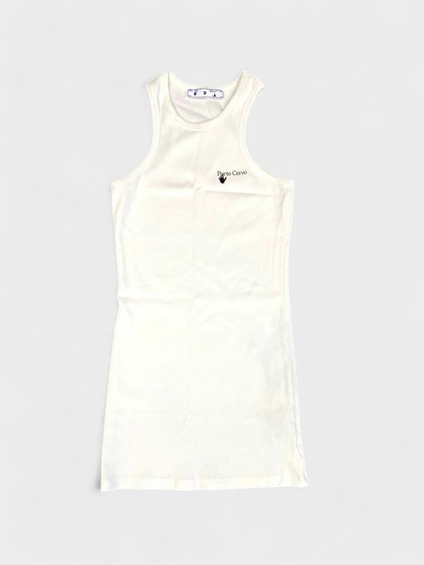 Off - White Tank White Rib Dress White - Supplied FashionOff White