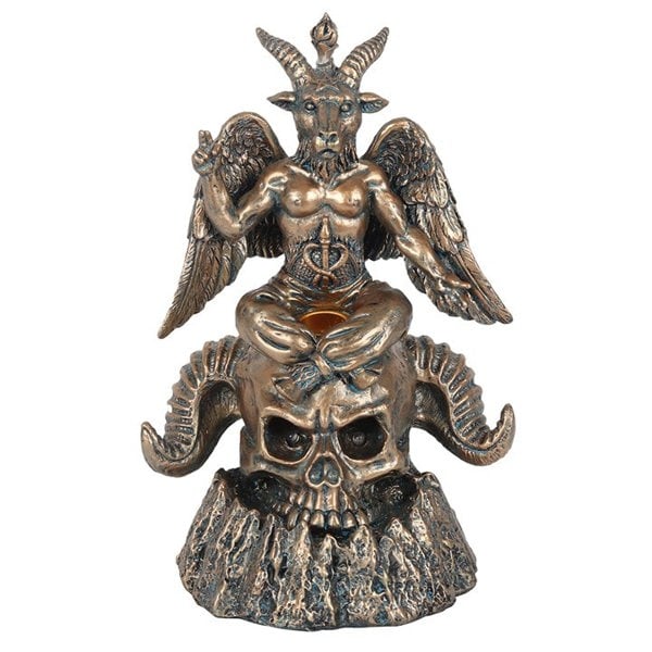 Serano Gold Baphomet LED Backflow Incense Burner