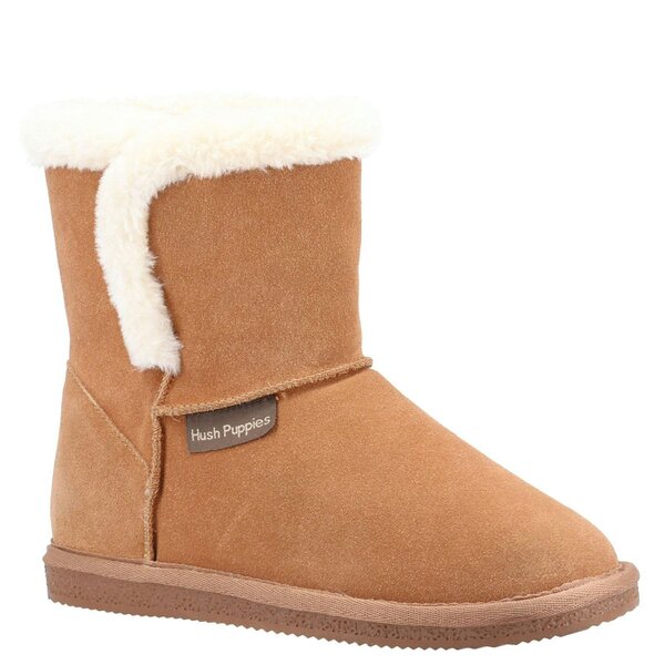 Hush Puppies Ashleigh Women's Slipper Booties - Tan