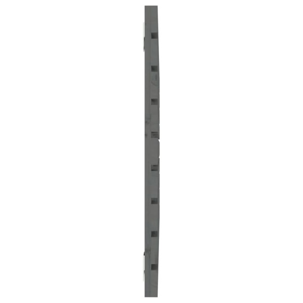 Berkfield Wall Headboard Grey 96x3x63 cm Solid Wood Pine