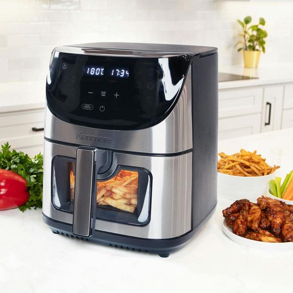 Kenmore 7.8L Air Fryer Family Size Digital Air Fryer with Touchscreen, 12 Presets & Timer