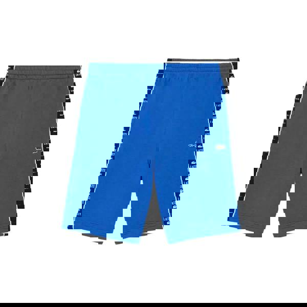 Lacoste Mens Fleece Stripe Logo Shorts - Blue