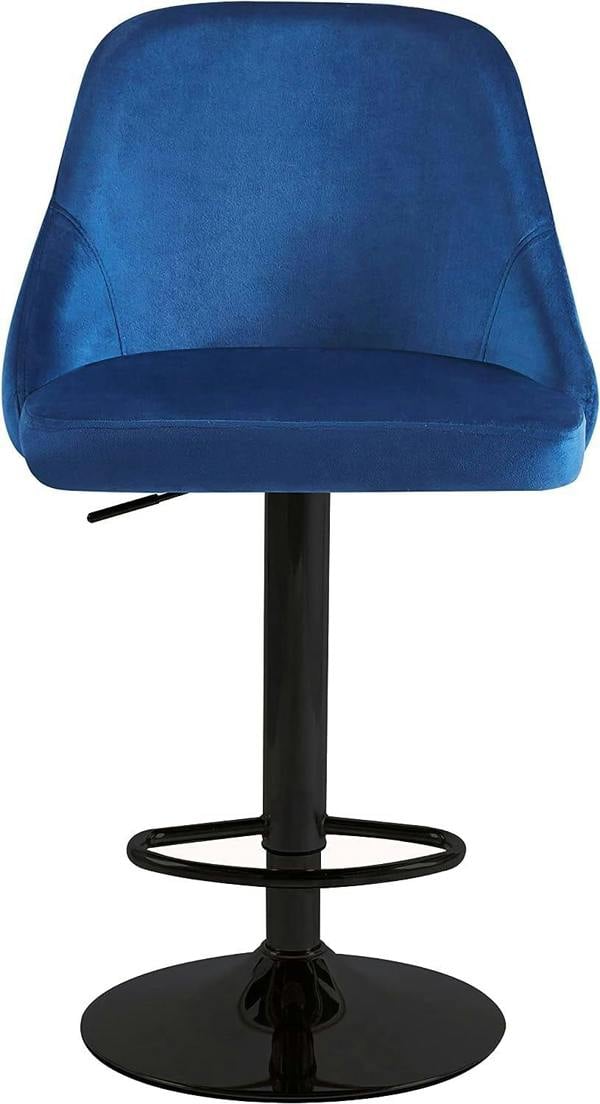 HYGRAD BUILT TO SURVIVE Adjustable Velvet Swivel Bar Stools – Set of 2 | HYGRAD®