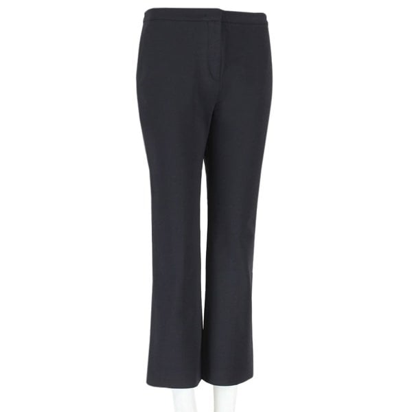 Giles bootcut cropped trousers in a luxurious black fabric