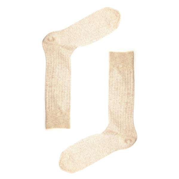 Jemsox Oatmeal Marl Recycled Rib Mens Socks | Eco-Friendly & Cosy