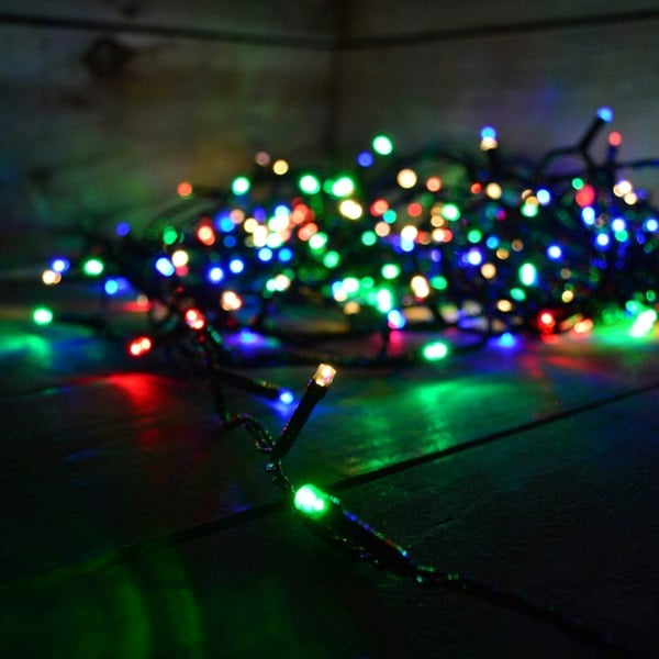 Samuel Alexander 380 LED 23m Premier Christmas Outdoor 8 Function Timer Lights in Multicoloured