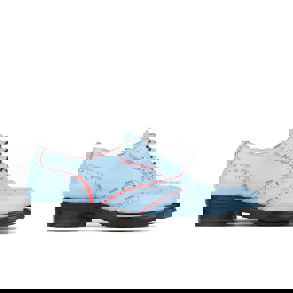 Embassy London BRICK LANE - Light Blue - Women's contrast leather lace-up brogue