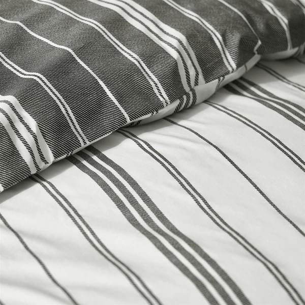 Harbour Stripe Black Duvet Cover Set