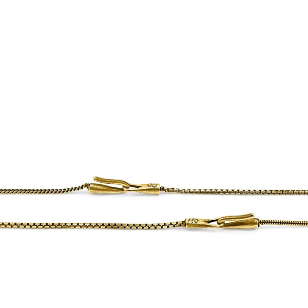 Anchor & Crew Moonraker Sail 9ct Yellow Gold Chain SKINNY Bracelet