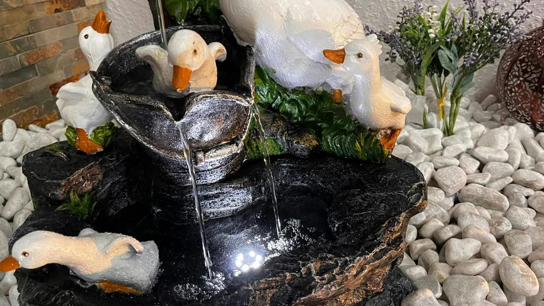 Tranquillity Water Features Duck Family Animal Fountain Water Feature