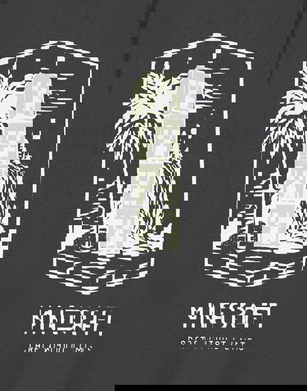 Minecraft Mens Grey Craft Without Limits Short Sleeved T-Shirt