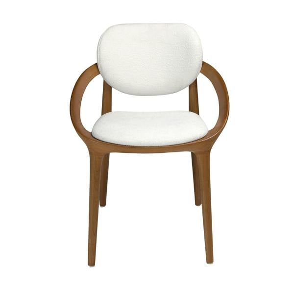 Angel Cerdá Off-white fabric chair 4254