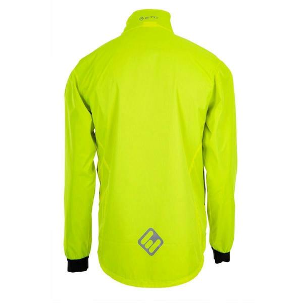 ETC Ladies Arid Verso Weatherproof Reflective Cycling Rain Jacket - Silver/Yellow