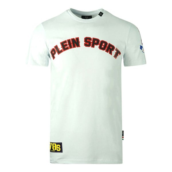 Plein Sport Multi Colour Logos T-Shirt - White