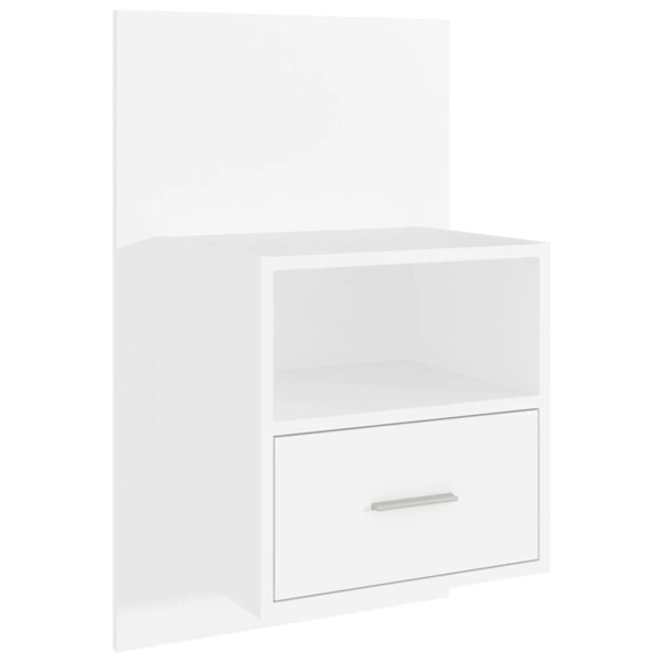 Berkfield Wall-mounted Bedside Cabinets 2 pcs White