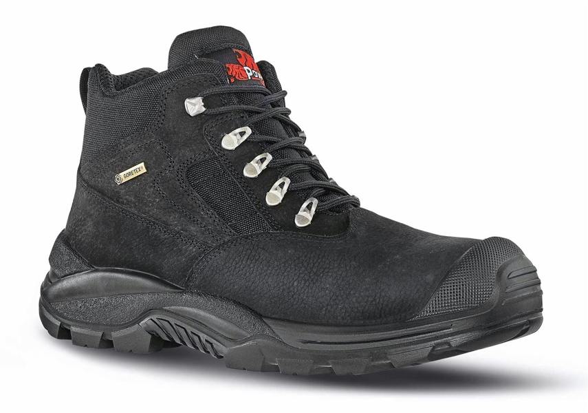 U-Power Dude Black Leather Gore-Tex Waterproof Mens Safety Lace Up Work Boots